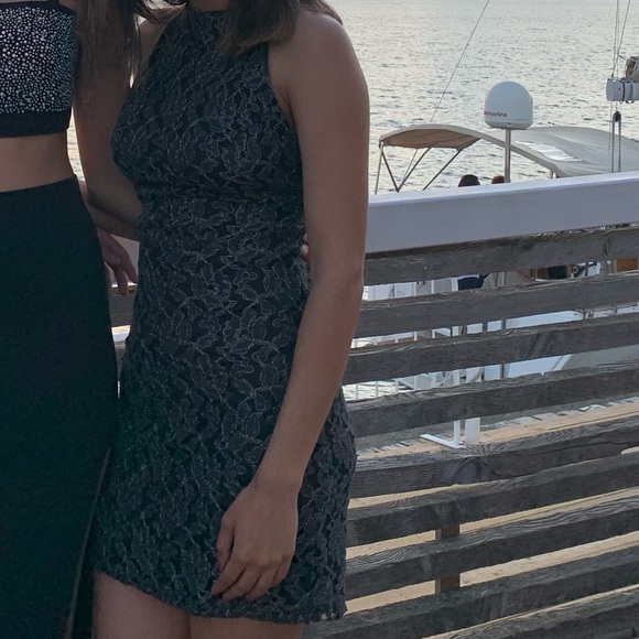 Backless Halter Mini Dress - Picture 4 of 4